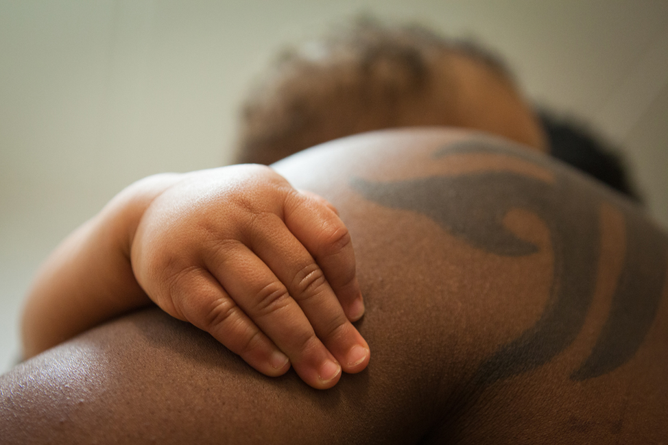 Ett litet barns hand