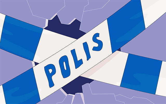 Två par ben som springer bortåt